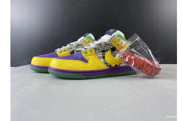 Purple Pro Yellow 318403-137 Nike Duck Low 0723